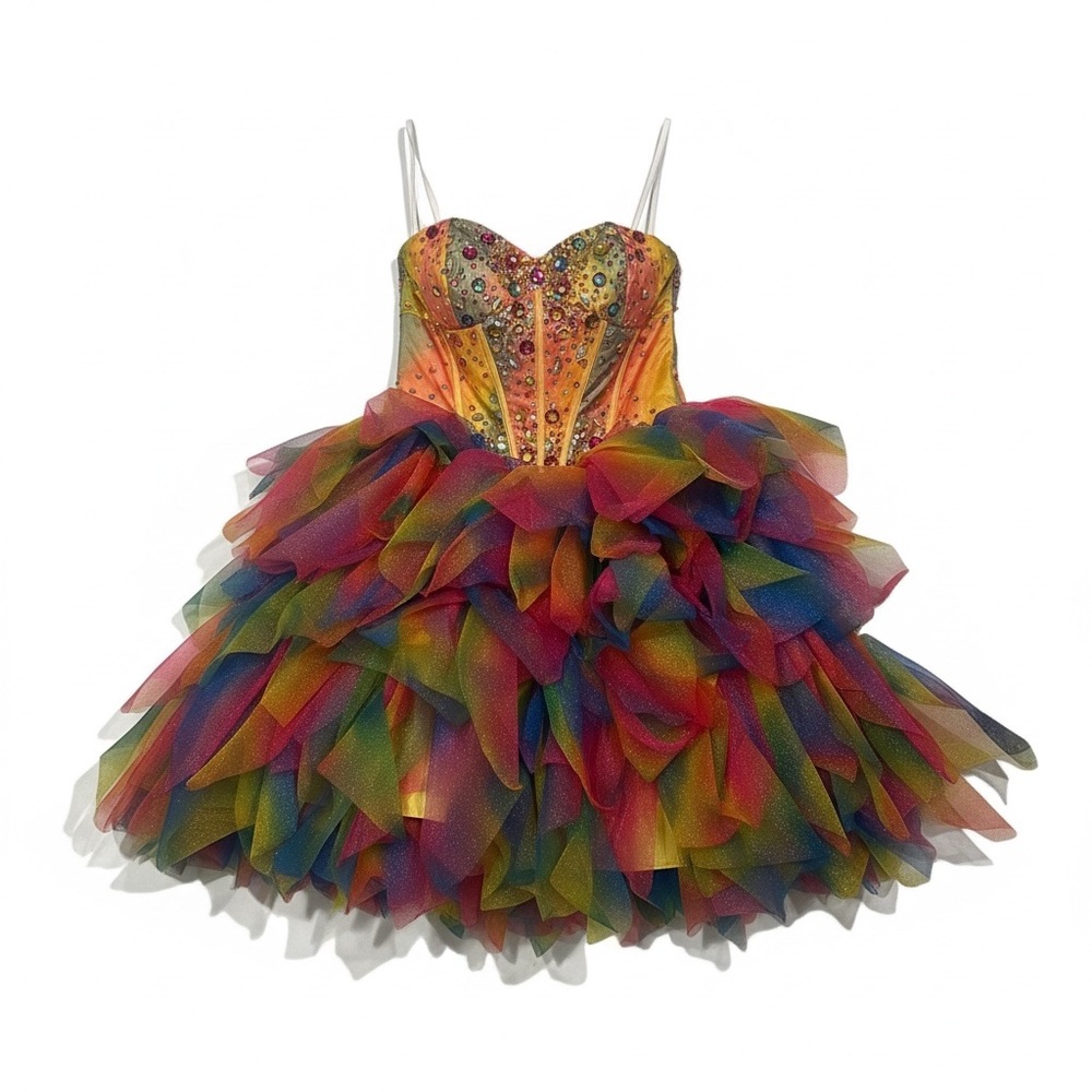 Precious Formals Multicolor Kids Dress